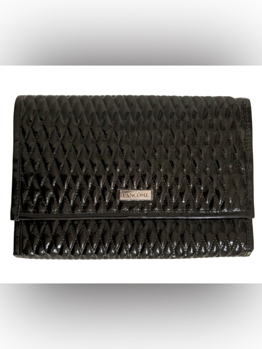 🆕 Lancôme | Black Quilted Travel Bag with Glossy Finish